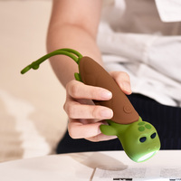 Lampe torche et veilleuse en silicone en forme de tortue marine rechargeable par USB avec lumière blanche chaude, jouet portable pour bébé pour la chambre d'enfant