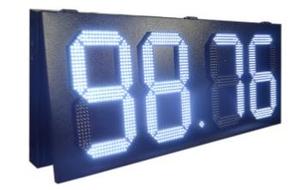 <span class=keywords><strong>Horloge</strong></span> <span class=keywords><strong>murale</strong></span> numérique géante extérieure KENSUN 24 pouces, affichage LED blanc pur, température et heure, étanche IP65, télécommande IR - Product Image 2