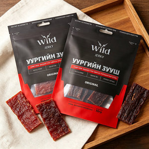 Bolsa de Plástico Transparente para Alimentos, con Cierre Hermético, Impresión Personalizada, para Empacar Carne Seca - Product Image 1