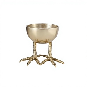 Tazón de Metal con Forma de Granada, Chapado en Oro, Ecológico, Diseño Razvi International, para Frutos Secos, Dulces y Decoración de Interiores - Product Image 4