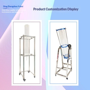 Colonne de chromatographie en verre de grande taille, type à clapet, avec noyau filtrant en PTFE et PP, pour la séparation solide-liquide industrielle, directement de l'usine - Product Image 3