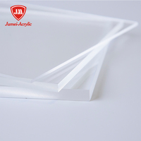 Plaques acryliques anti-UV JUMEI, épaisseur 1,8 mm à 50 mm, dimensions 1220x1830 mm à 2050x3050 mm, services de moulage et de découpe