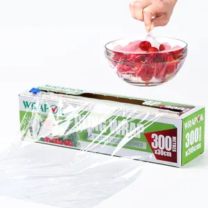 Surface Package Fruit Trimming Breathable Shreder Bulk Clear Layflat Wide Wrapping Ldep Foodgrade Cling Film Food Wrap