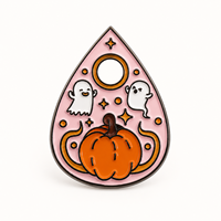 Vente en gros fabricant : Émail souple personnalisé, moderne, rose, motif citrouille d'Halloween, fantôme, mystique, dessin animé, pour cadeau de fête et articles saisonniers