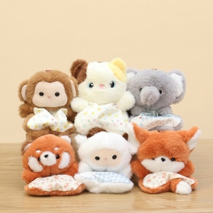 En gros, Porte-clés en peluche anti-stress en forme de mini animal (lapin, renard, raton laveur), compagnon de poche doux, cadeau - Product Image 3
