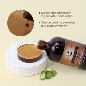 ฉลากส่วนตัวเจริญเติบโตของเส้นผมและบำรุงผิวชุ่มชื้นธรรมชาติจาเมกา<span class=keywords><strong>สี</strong></span>ดำน้ำมันละหุ่ง - Product Image 4