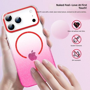 Coque de téléphone anti-chute en PC bicolore à gradient magnétique intégré, compatible avec <span class=keywords><strong>iPhone</strong></span> 17 <span class=keywords><strong>Pro</strong></span> Max, 15, 14 - Product Image 3