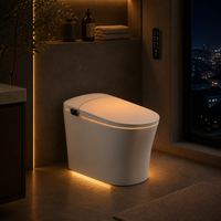 WC intelligent économique en céramique à siphon intégré avec bidet, monobloc, pour salle de bain, équipement sanitaire pour la distribution