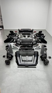 Mercedes-Benz Clase <span class=keywords><strong>G</strong></span> Wagon W463 2008-2018 Kit de carrocería actualización W464 W463A B900 G900 carbono seco estilo B PP escape de parachoques de carbono - Product Image 2