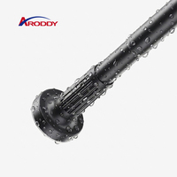 ARODDY Barra de Cortina Metálica Roscada de 28mm, Riel de Tensión para Ducha, para Baño, de Fábrica con 22 Años de Experiencia