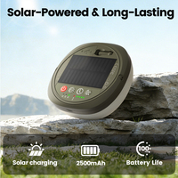 Lanterne de camping portable solaire rechargeable étanche IP45 2500mAh avec 10 LED RGB et guirlande lumineuse de 10M 130 LED – Vente en gros