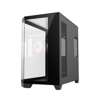 Boîtiers et tours d'ordinateur AntarcChill OEM, boîtiers PC en verre trempé transparent, châssis de bureau de jeu haut de gamme, cabinet PC