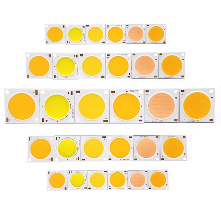 LED Cob Chip Persegi Bulat LES Super Tinggi Terang Efisiensi Tinggi 150lm/W Ra 98 1414 1919 2828 3838 30W 50W 100W 200W 500W Putih