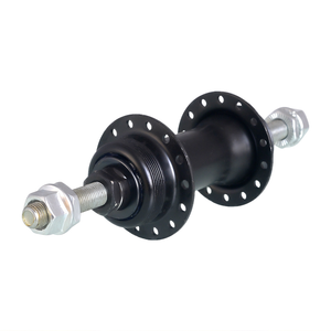 Moyeu d'essieu <span class=keywords><strong>traversant</strong></span> à boulon en acier, débrayable rapide universel, type écrou, durable, léger, longueur d'essieu réglable, 28 rayons, avant/arrière - Product Image 1