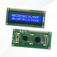Écran LCD à caractères SCCdisplay 1602A, module LCD JXD1602A 16x2, circuit intégré de pilote ST7066/AIP31066, rétroéclairage LED haute luminosité