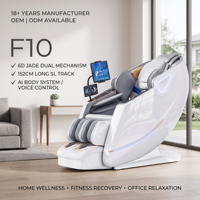 Fauteuil de massage corporel complet 6D avec rouleaux de jade, zéro gravité, rail SL, intelligence artificielle, chauffage et airbags pour le bien-être à domicile, vente en gros OEM ODM