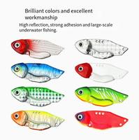 Umpan Pancing Logam Tembaga Aotuo Laris Manis, Umpan VIB Panjang untuk Ikan Bass, Seabass, Mandarin, dan Ikan Mikro