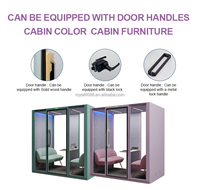 Nouvelle conception 2026 : Cabine de réunion de bureau portable, Pod d'intimité insonorisé avec réduction du bruit de 35 dB