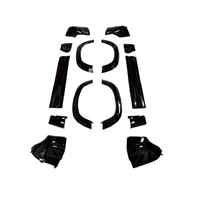 Kit Blackout pour Land Rover Defender, kits de carrosserie pour pare-chocs avant et arrière pour voitures avec grilles fumées et cadres de feux antibrouillard.
