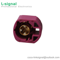 Connettore Fakra H Violet/4003 HSD Femmina per Montaggio su PCB a 4 Pin per Autoradio
