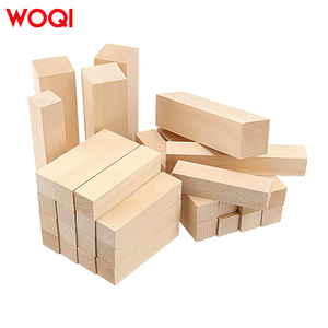 Blok Kayu Basswood Mentah untuk Ukiran, Kayu Lapis Alami untuk Kerajinan DIY, Dekorasi Rumah, Patung, Kotak, Penjualan Langsung Pabrik WOQI - Product Image 1