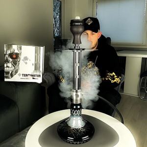 Original The Hookah Terminator de acero inoxidable Shisha Set de lujo Premium Hookah Lounge Bar Restaurante Café Fiesta Hookah Shisha - Product Image 5