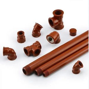 Pemasok Cina kualitas tinggi pipa plastik pemipaan Pph coklat kemerahan dan fitting - Product Image 5