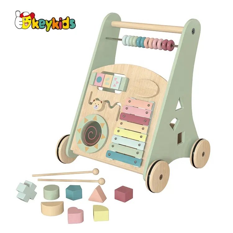 Neues Design pädagogischer Push Holz Aktivität Lern läufer für Kinder W08J001G