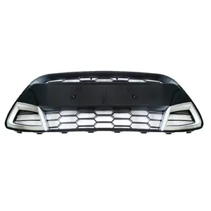 Hochwertige Autoteile Sport Silber Tiger Zahn Front stoßstangen grill Für Ford FIESTA 2009-2013 8A61-17B968-AB5ZCT