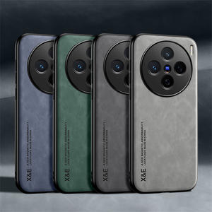 Coque en cuir PU mat magnétique pour vivo X200 Pro Mini X200 X100 X90 Pro X100s Ultra X90 + Soft TPU Bumper With Metal Plate - Product Image 1