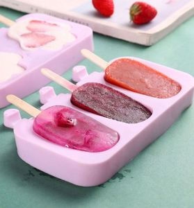 Moldes de silicona para paletas de hielo, moldes para hornear pasteles, bandeja para paletas de hielo con forma de muñeco de nieve con palitos, sin BPA - Product Image 2