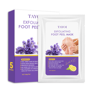 <span class=keywords><strong>Masque</strong></span> Pieds Personnalisé à Marque Privée Hydratant Éclaircissant Exfoliant au Karité et à la Lavande - Product Image 2