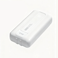 Batterie externe portable haute capacité 20000 mAh avec affichage LED, charge rapide 22,5 W QC PD, entrée Micro USB Type-C, compacte, pour utilisation en extérieur