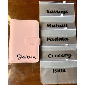 Échantillon gratuit de classeur A6 économique avec enveloppes à fermeture éclair, organisateur d'argent en cuir PU de qualité supérieure pour l'organisation budgétaire - Product Image 6