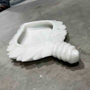 Fabricante directo al por mayor tallado y pulido diseño Floral Shanq Urli piedra mármol artesanía para la decoración del hogar - Product Image 1