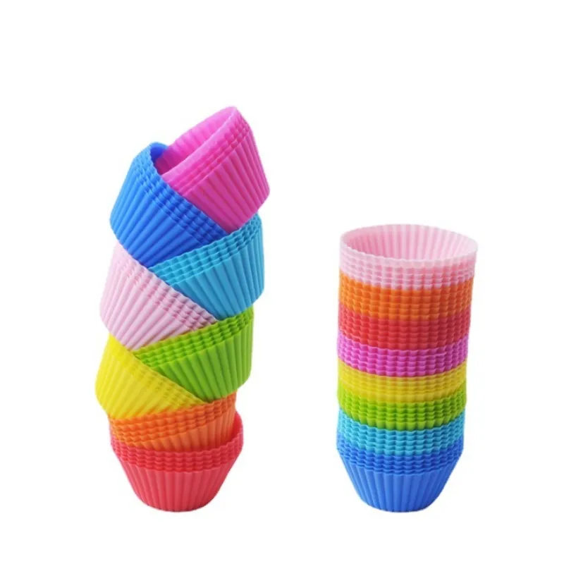 Silicone Muffin Cup cho bánh công cụ để nướng bánh nướng xốp ngon và bánh ngọt