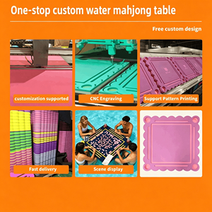 Tapis de jeu personnalisé pour Mahjong, antidérapant, pliable, portable, en mousse EVA, pour Mahjong américain, tapis flottants pour la piscine - Product Image 4