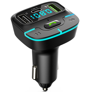 Reproductor MP3 para Auto al por Mayor, Transmisor FM Manos Libres con USB, Adaptador de Cargador para Auto Multifunción con Carga Rápida PD - Product Image 2