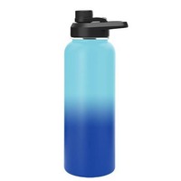 Bouteille d'eau de sport portable de 64oz en acier inoxydable avec couvercle multiple pour garder au chaud/frais cadeaux d'affaires pour le bureau ou le camping