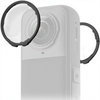 Protection d'objectif PC à clipser haute transparence compatible Insta360 X5, double protection d'objectif, accessoires pour caméra d'action, 2 pièces