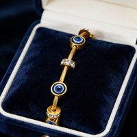 Gelang Kawat Baja Anti Karat Berlapis Emas 18K Model Simpul dengan Liontin Salib, Hati, dan Mata Kucing, Perhiasan Fashion Wanita, Grosir OEM ODM