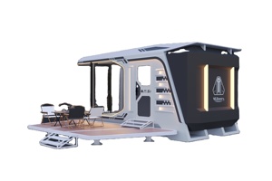 Contenedor prefabricado personalizado Hotel Camping hogar Modular de lujo moderno al aire libre estructura de acero portátil CE espacio certificado - Product Image 2