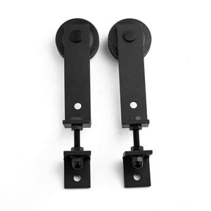 Kit de Herrajes WEKIS Duradero para Puertas Correderas Dobles Tipo Granero, Sistema de Riel Único, Incluye Tornillos de Acero y Latón para una Fácil Instalación - Product Image 2