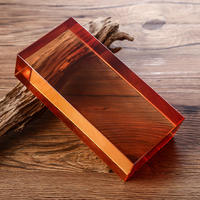 Bloc de verre transparent décoratif en cristal JYG 50*100*200mm, brique de verre solide pour cloison