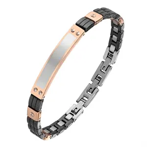 Factory Outlet braccialetto chirurgico in acciaio inossidabile ceramico personalizzato di alta qualità
