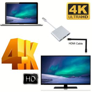 3-in-1 HDTV to <b>USB</b> <b>C</b> Digital AV Multiport <b>Adapter</b> <b>USB</b> Type <b>C</b> Converter to 4K <b>USB</b> 3.0 100W PD for Laptop Mobile Phones - Product Image 3