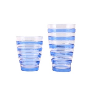 Ingrosso Transfrontaliero di Coppette Ottagonali Blu in PS con Filettatura, OEM/ODM, Certificato da Grande Fabbrica, Preferito per il Commercio Transfrontaliero - Product Image 1