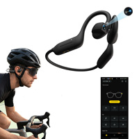 Écouteurs sportifs intelligents avec caméra 8MP, assistant vocal IA, microphone de traduction, écouteurs intelligents pour hommes et femmes, conduction osseuse