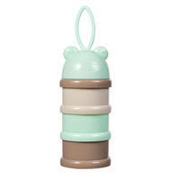 Boîte de rangement portable pour lait infantile, compartiments divisés, étanche à la lumière, scellée indépendamment, boîte à lait en poudre à trois couches