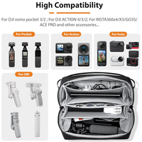Tas Pembawa Kamera Drone Travel Organizer Tas Lunak Besar dengan Tali Bahu